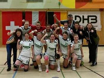 In Feierlaune: SG-Jubel nach dem Sieg in Regensburg. Foto: privat