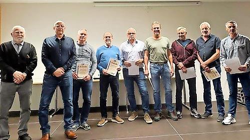 50 Jahre Mitgliedschaft, die anwesenden Geehrten.