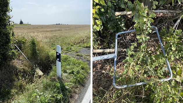 Unbekannte klauen Ortsschild in Franken - Überwachungskamera ausgelöst?