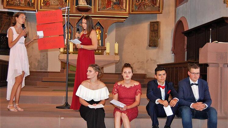 Abschlussfeier für die Hammelburger Realschul-Absolventen.Sigismund von Dobschütz