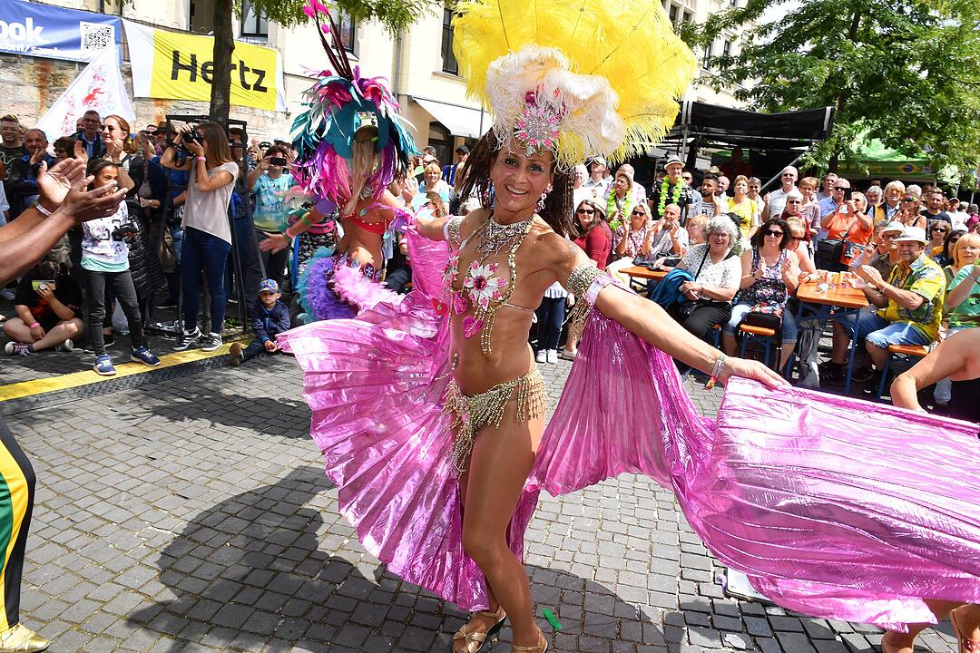 Umzug beim Samba-Festival in Coburg