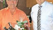 Otto Siebenhaar (l.) wird verabschiedet, der neue Vorsitzende ist Florian Kraft (r.). Foto: fra-press