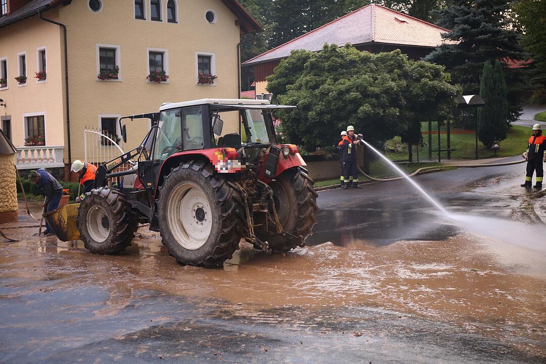 Unwetter in Oberfranken