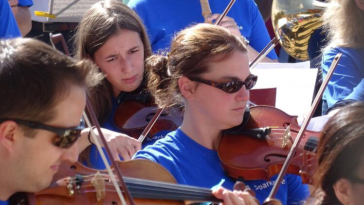 Impressionen vom ersten Symphonic Mob Bayerns auf dem Coburger SchlossplatzFoto: Jochen Berger