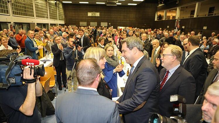 Impressionen vom Besuch des bayerischen Ministerpräsidenten, Markus Söder, am 9. Januar in Frohnlach - Foto: Berbara Herbst