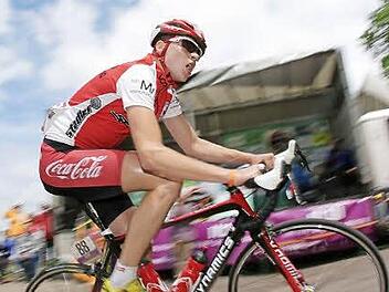 Der Lichtenfelser Nick Möller vom Team Zweirad Stadler - Veloclub Ratisbona fuhr bei der deutschen U23-Straßenmeisterschaft in Ilsfeld-Auenstein über 154 km auf Rang 38.  Foto: Michael Deines