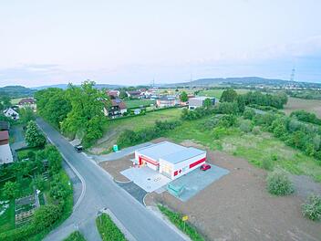 Die neue Rettungswache in Zettlitz aus der Vogelperspektive: Das rund 1000 Quadratmeter große Grundstück in der Lichtenfelser Straße wurde vom Bund gekauft. Foto: Morhard Architekturbüro