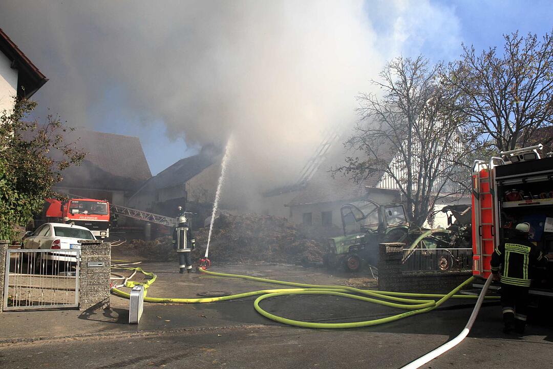 Brand in Schweinestall in Herzogenaurach