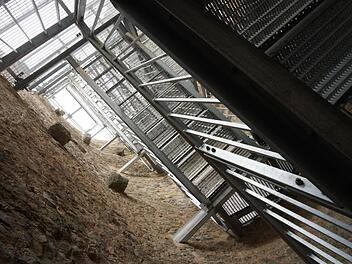 Der Baderturm hat jetzt eine Treppe. Foto: Arkadius Guzy