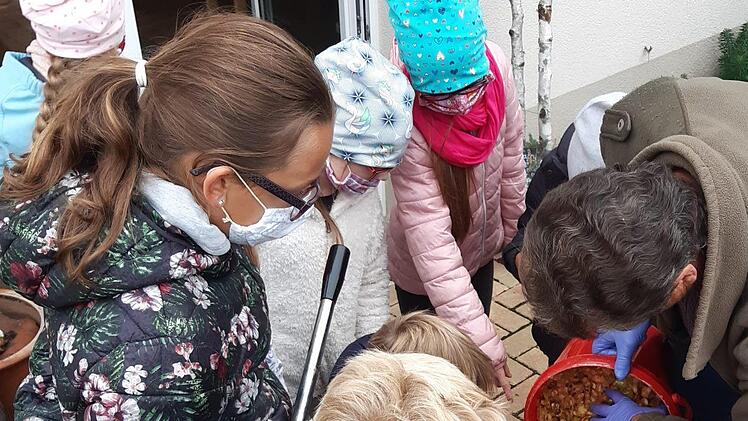 Alles rund um den Apfel hieß es beim jüngsten Treffen der "Frechen Früchtchen". Foto: Sabine Rügamer