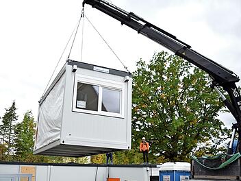 Container wie dieser könnten schon bald das Raumproblem in Adelsdorf lösen.