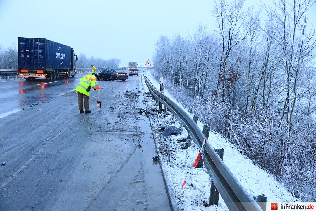 Unfall auf der A73 bei Ebensfeld