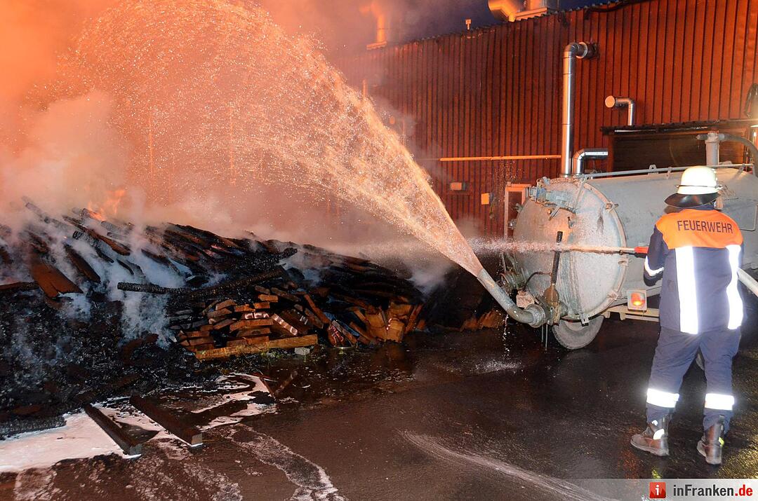 Brand im Sägewerk Untererthal