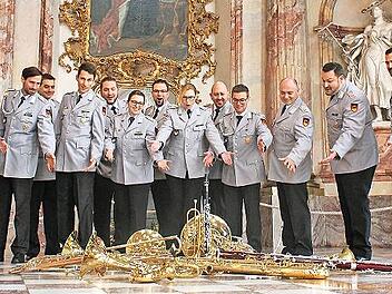 Musikanten des Heeresmusikkorps Veitshöchheim: Sie konzertieren am 8. Dezember in Zell am Ebersberg.
