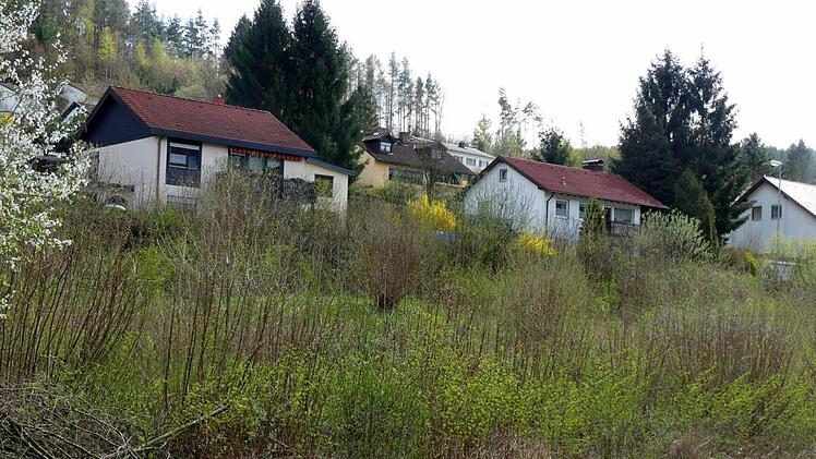 Diese drei gemeindlichen Grundstücke in der Lindenstraße warten auf Bauherren. Foto: Dieter Hübner