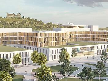 So soll Coburgs neues Krankenhaus mit Hubschrauber-Landeplatz aussehen.