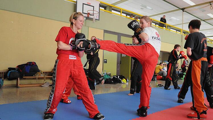 Beim Kampfsport-Training in Rannungen. Foto: Hopf