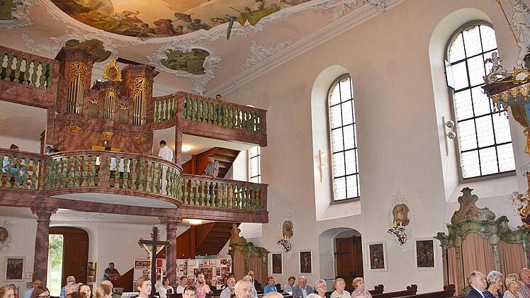 Beim SaaleMusicum sind Gesang und Blasmusik ebenso gefragt, wie Theater, Mundart oder klassische Titel. So zum Beispiel mit einem Kirchenkonzert, wie in diesem Jahr mit der Berufsfachschule für Musik Bad Königshofen.  Foto: Friedrich