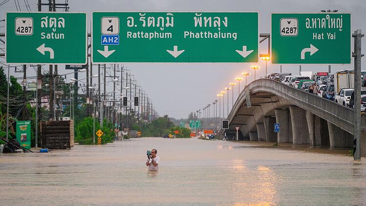 Überschwemmungen in Südthailand