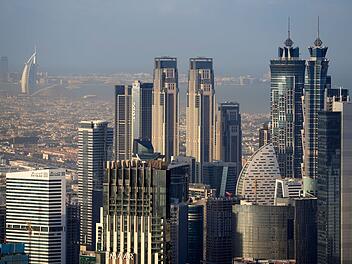 Die Skyline von Dubai