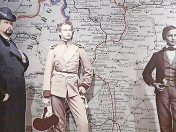 Blick in die Ausstellung &bdquo;K&ouml;nig Ludwig II. und Bad Kissingen. Kaiserkur & Frankenfahrt&ldquo;