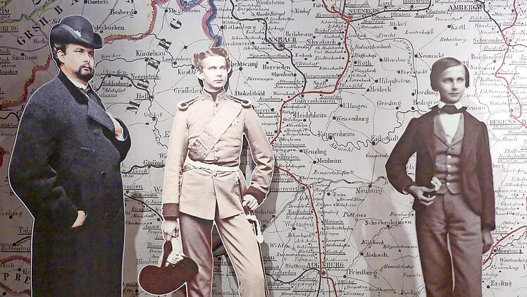 Blick in die Ausstellung &bdquo;K&ouml;nig Ludwig II. und Bad Kissingen. Kaiserkur & Frankenfahrt&ldquo;