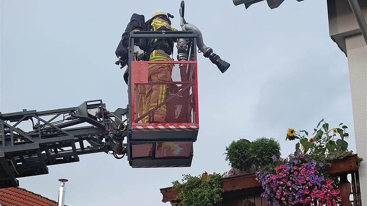 Die Herbstübung der Feuerwehr fand heuer in Westheim statt. Foto: Gerd Schaar