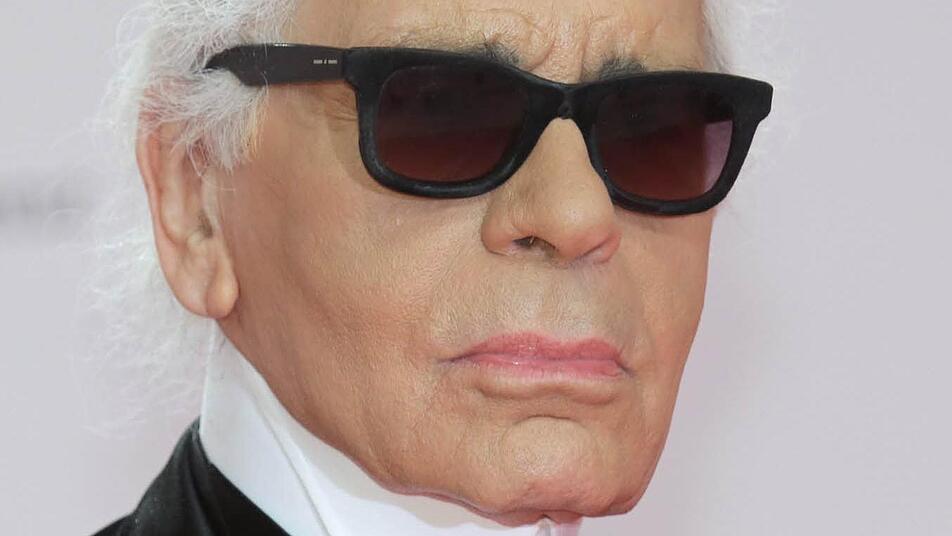 Geht nur mit Brille vor die Tür: Karl Lagerfeld. Foto: dpa
