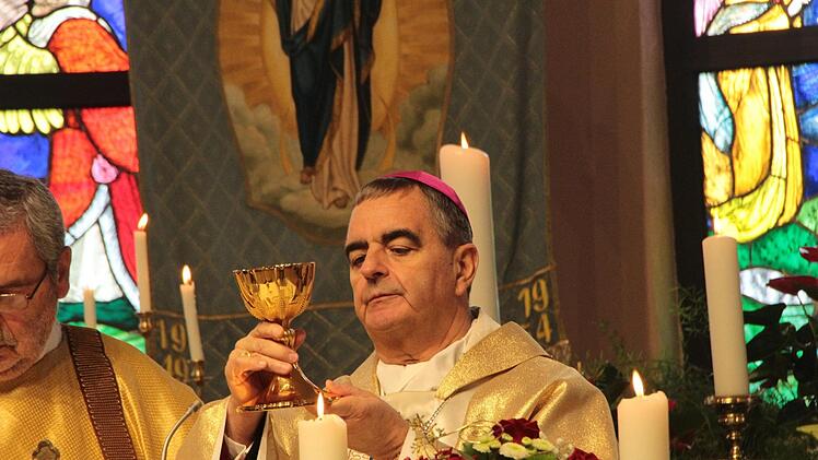 Festgottesdienst in der Begegnungsstätte Heroldsbach.  Josef Hofbauer