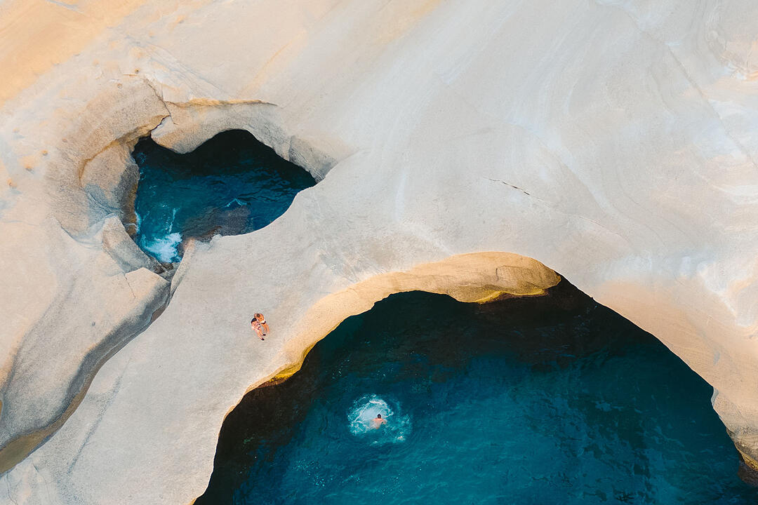 Urlaub in Griechenland - Sarakiniko Beach auf der Insel Milos