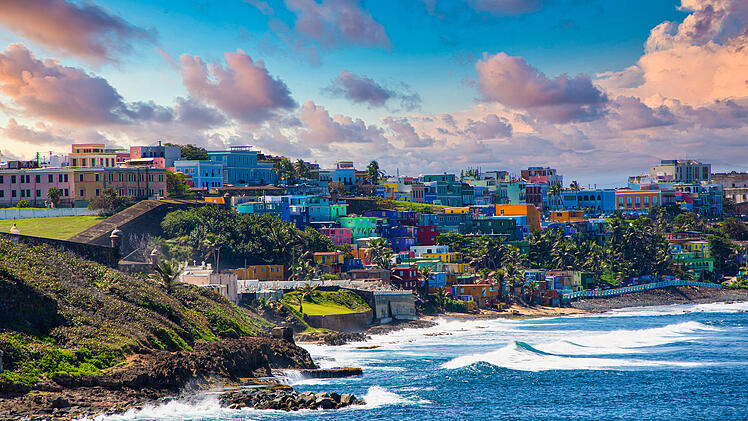 White Surf on Coast of Puerto Rico