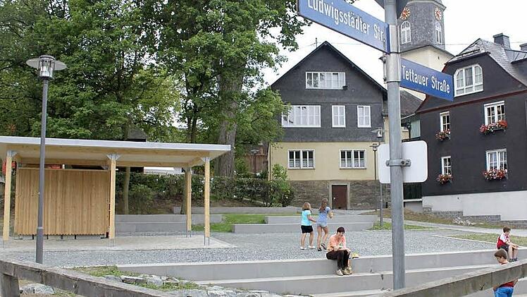 Der Angerplatz wurde zu einem Schmuckstück innerhalb von Ebersdorf.