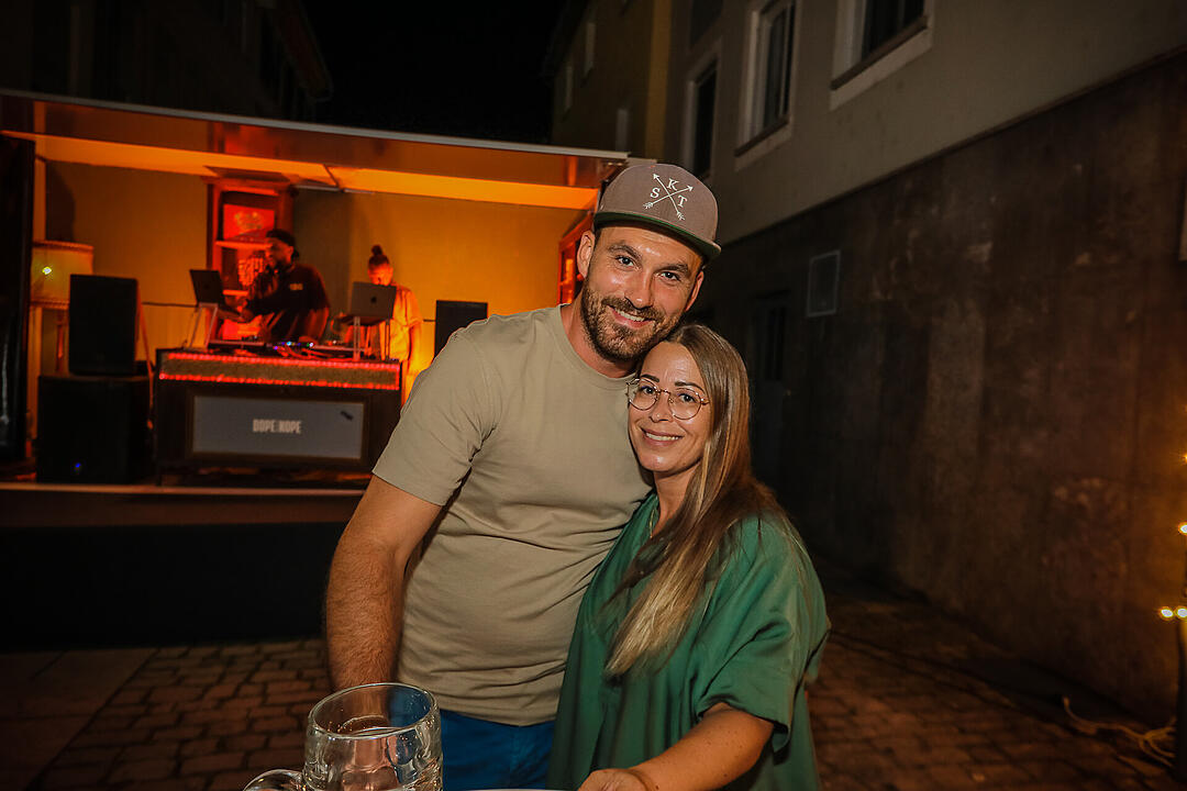 Beste Stimmung beim Stadtfest in Schweinfurt.