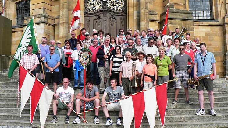 Zum 16. Mal wallfahrten Mitglieder und Freunde der DJK Kirchaich nach Vierzehnheiligen. Fotos: sw