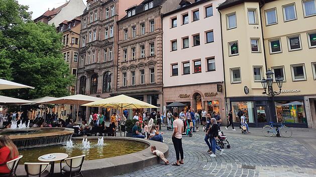 N&uuml;rnberg Hefnersplatz Innenstadt