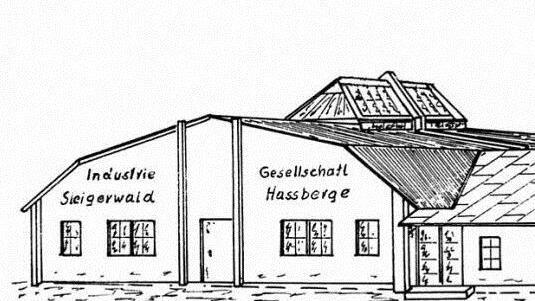 So sah das erste Gebäude der "Industriegesellschaft Steigerwald Haßberge" in Ebern aus, die Anfänge der Firma Kugelfischer.