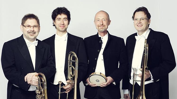 Das Ensemble Percussion und Posaune Leipzig eröffnet am Ostersonntag die diesjährige Reihe der "Lahmer Konzerte". Das Programm steht unter dem Motto "Ein feste Burg". Foto: Guido Werner