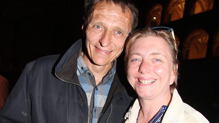 Diana Bettge-Luthardt und Edgar Luthardt hatten die Karten für die Abschiedsshow bei der Bayerischen Rundschau gewonnen. "Das war ein herrlicher Abend", schwärmte Diana Bettge-Luthardt. Foto: Sonny Adam