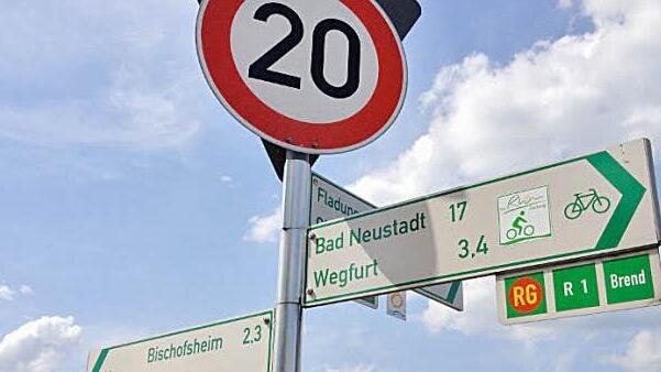 Der Brendtalradweg führt von Bischofsheim nach Bad Neustadt. Fotos: Sebastian Schmitt