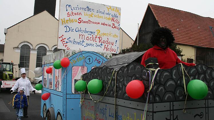Faschingszug in Oehrberg  Foto: Gabriele Sell