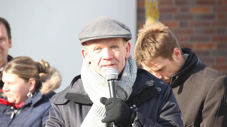 Demo bei Schaeffler in Elfershausen. Foto: Heike Beudert