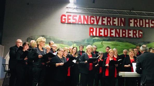 Das Chorkonzert des Riedenberger Gesangvereins mit dem drei Gastchören bot ein vielfältiges Programm. Foto: Michael Kast