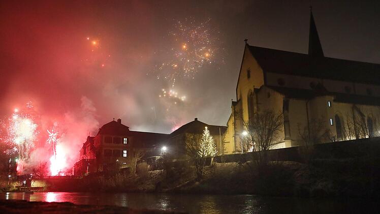 Feuerwerk in Hammelburg.Christian Fenn