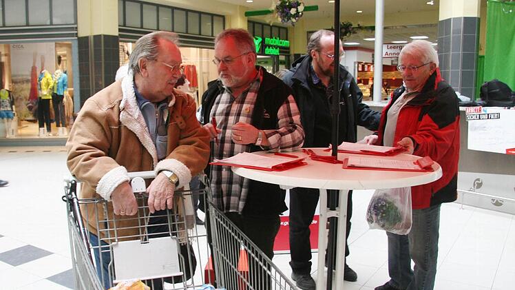 Der Gewerkschafts-Stand im Fritz.