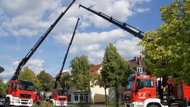 Die drei Wechsellader des Landkreises Bayreuth.