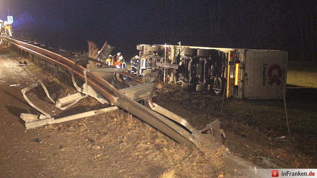 Lkw-Unfall auf A9 bei Schnaittach