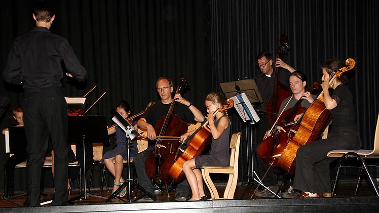 Das Projekt-Streicherensemble  Foto: Richard Sänger