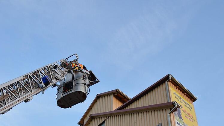 Feuerwehr-Übung in der Jörgenmühle in Brünn. Foto: Björn Hein