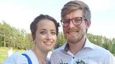 Die Obertrubacherin Laura Treiber und Manuel Schriefer sind das Kerwapaar 2019. Foto: Th. Weichert