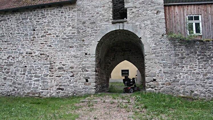 Der Zugang zur Ruine in Dippach soll verbessert werden. Gedacht ist an eine Pflasterung. Foto: Helmut Will